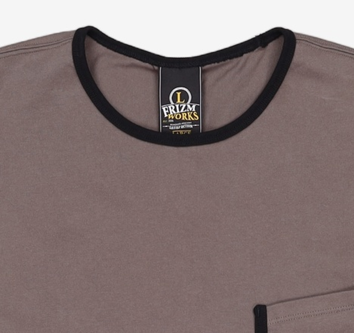 프리즘웍스(FRIZMWORKS) RINGER POCKET TEE _ GRAY L
