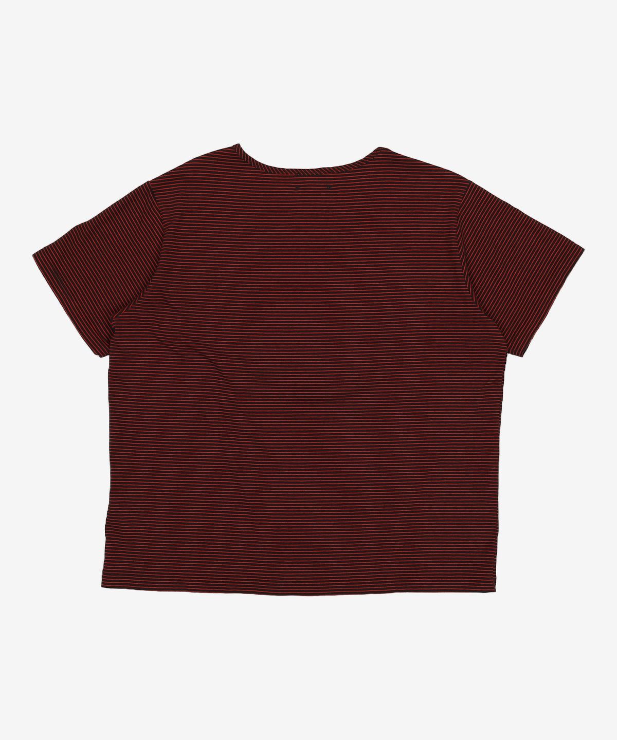 셔터(SHIRTER) SOFT STRIPE T-SHIRT (BLACK RED) M