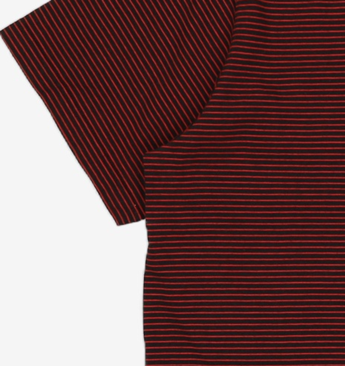 셔터(SHIRTER) SOFT STRIPE T-SHIRT (BLACK RED) M