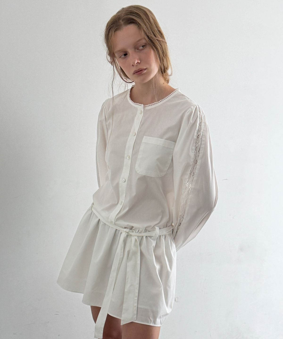 토아베(TOAVE) Savanna Two-Way Mini Dress (Ivory)