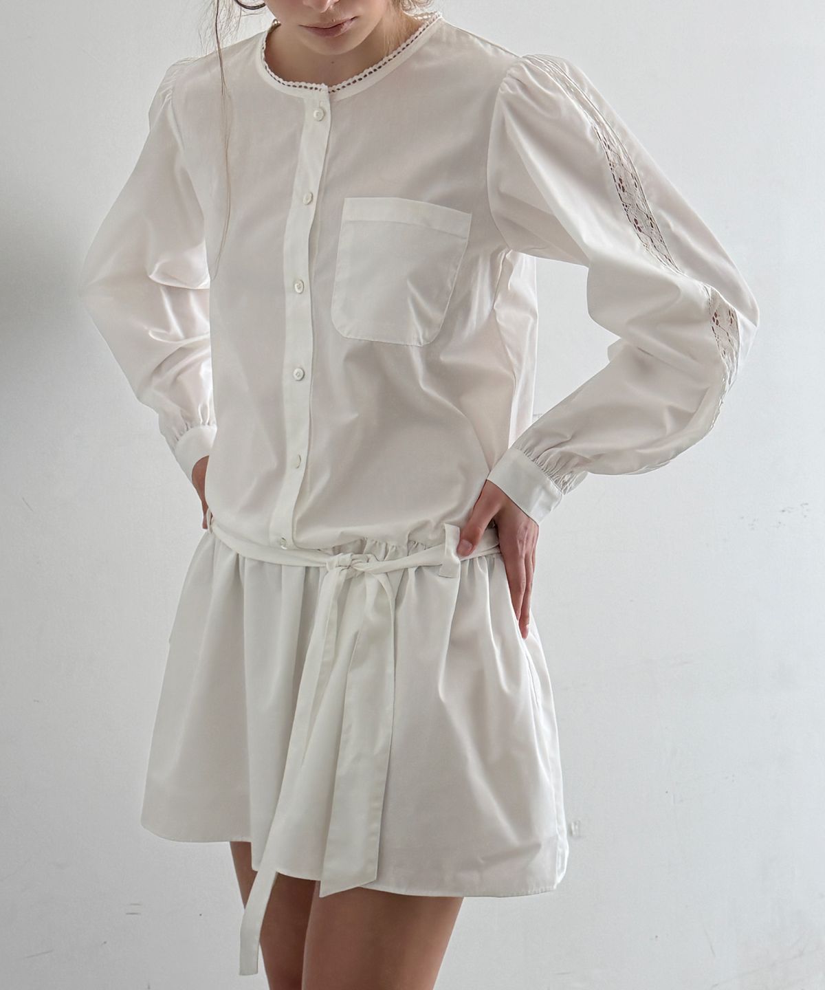 토아베(TOAVE) Savanna Two-Way Mini Dress (Ivory)