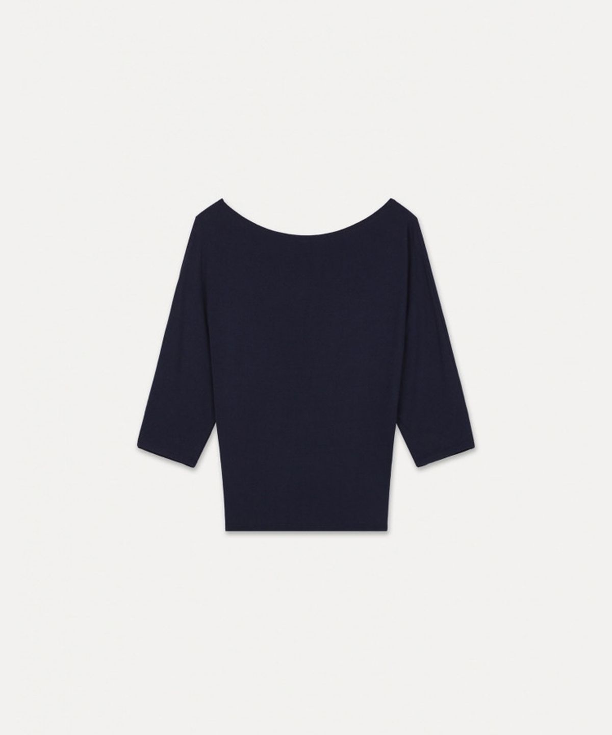 섭듀드(SUBDUED) Asymmetric T-shirt, 3/5 Sleeve (LIGHT BLUE)