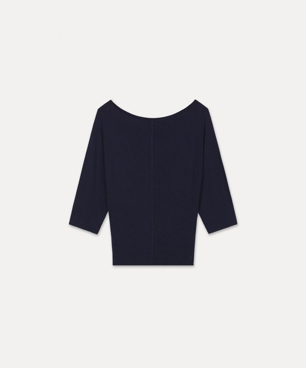 섭듀드(SUBDUED) Asymmetric T-shirt, 3/5 Sleeve (LIGHT BLUE)