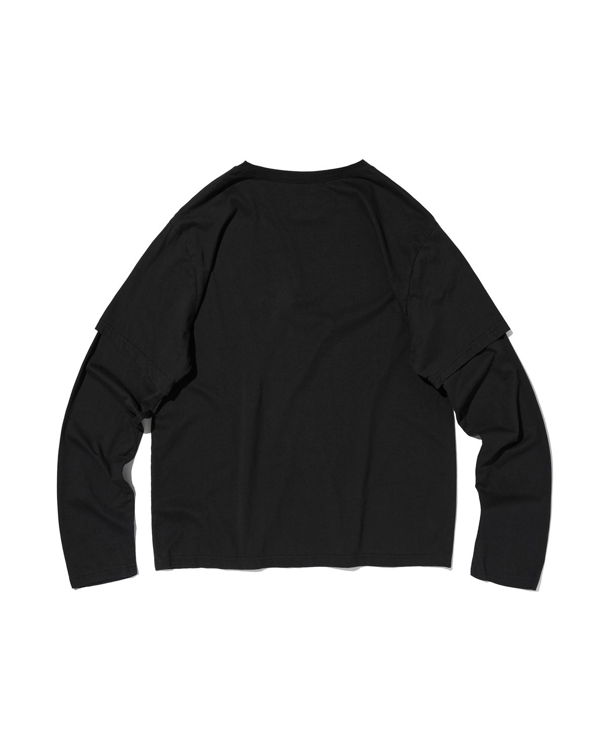 스웨이드(SUADE) COLOR LAYERED LONG SLEEVE [BLACK]