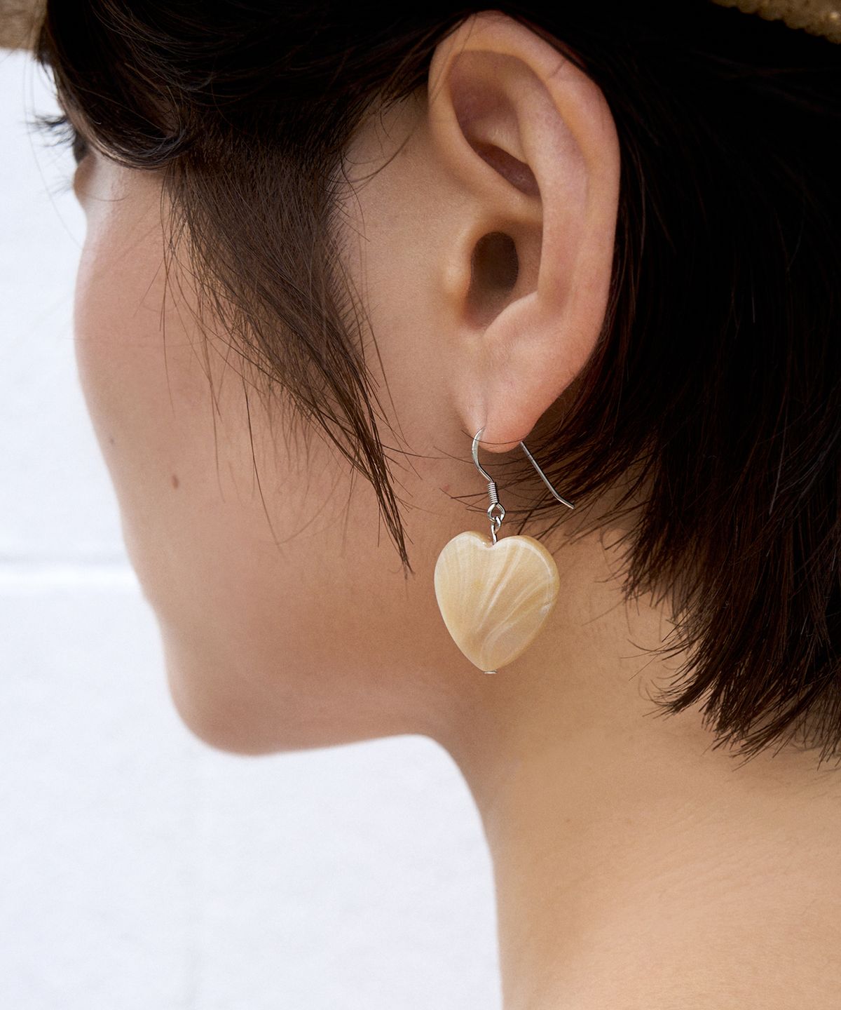 지지(GEEGEE) heart toast drop earring