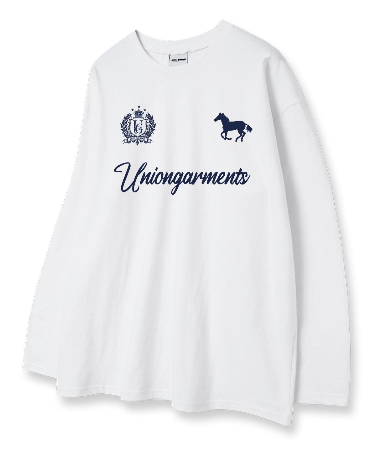유니온가먼츠(UNION GARMENTS) 가먼츠라운  루즈핏 긴팔 티셔츠 3COLOR [베이직or시보리]