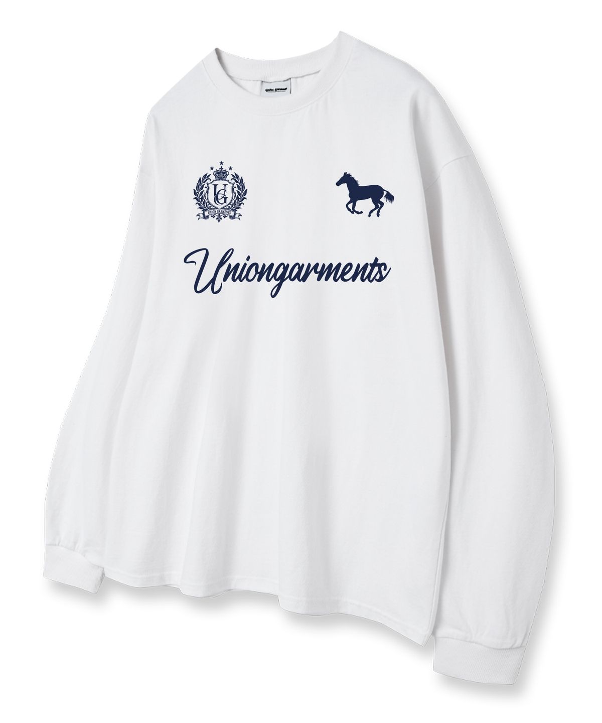 유니온가먼츠(UNION GARMENTS) 가먼츠라운  루즈핏 긴팔 티셔츠 3COLOR [베이직or시보리]