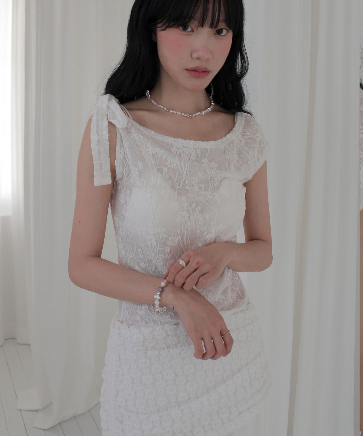 루바티(RUBATI) 하토르 화이트 브레이슬릿
