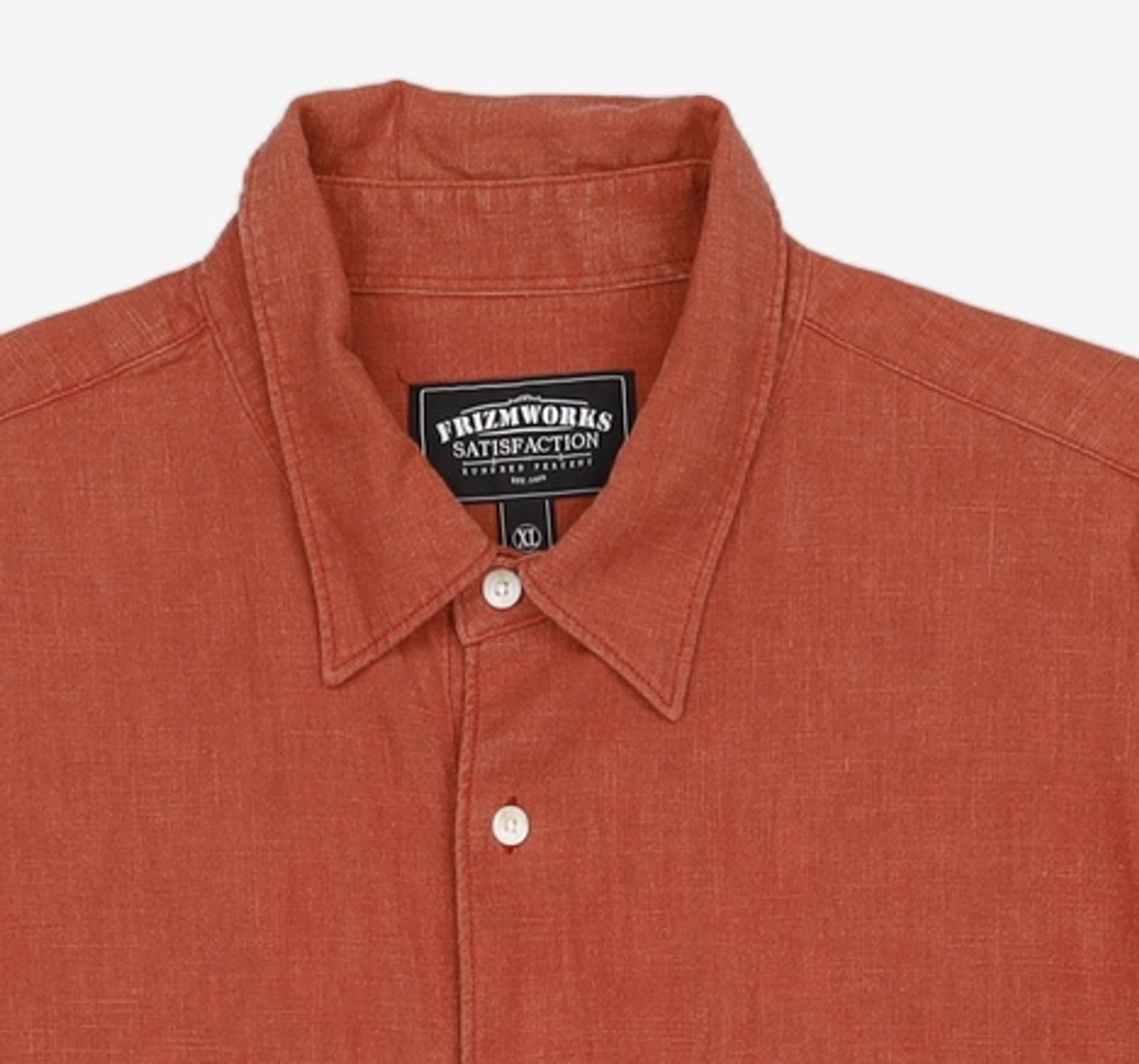 프리즘웍스(FRIZMWORKS) LINEN RELAXED SHIRT _ BRICK XL