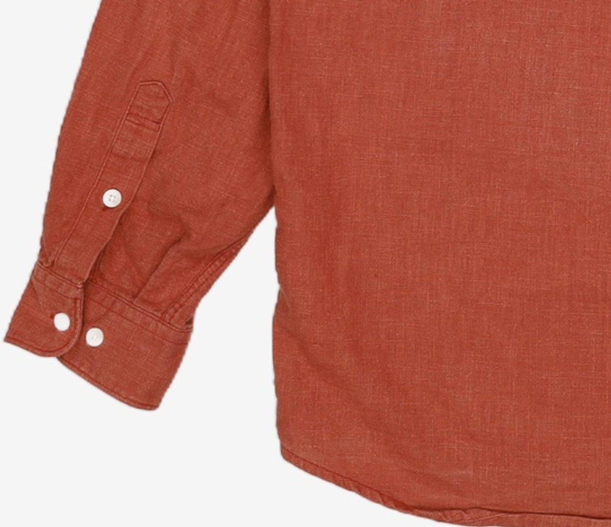 프리즘웍스(FRIZMWORKS) LINEN RELAXED SHIRT _ BRICK XL