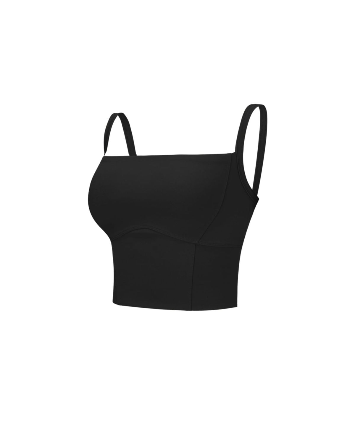 워너비즈핏(WANNABEZFIT) DEMI 맥스스퀘어 피트니스탑 블랙