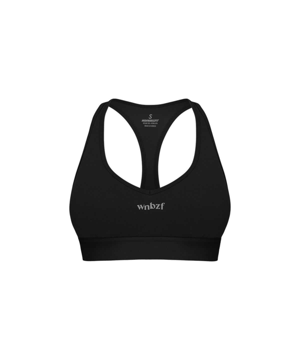 워너비즈핏(WANNABEZFIT) DEMI 클래식 브라탑 블랙