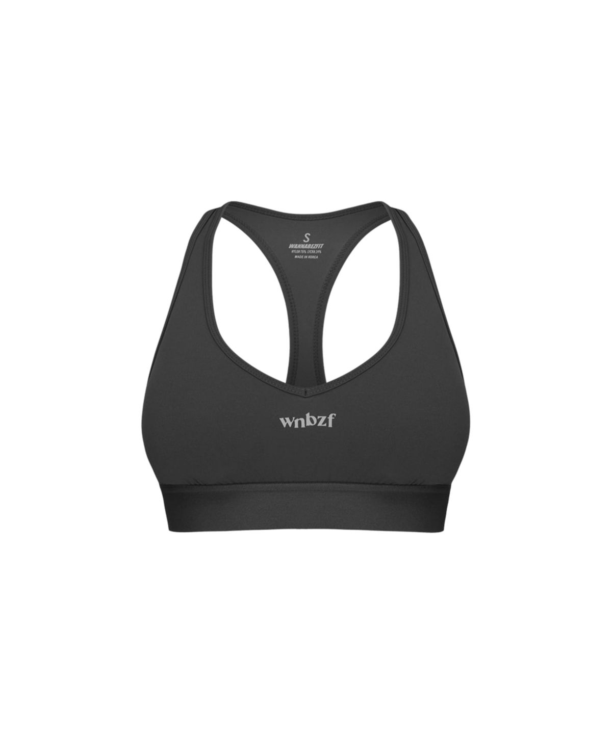 워너비즈핏(WANNABEZFIT) DEMI 클래식 브라탑 차콜