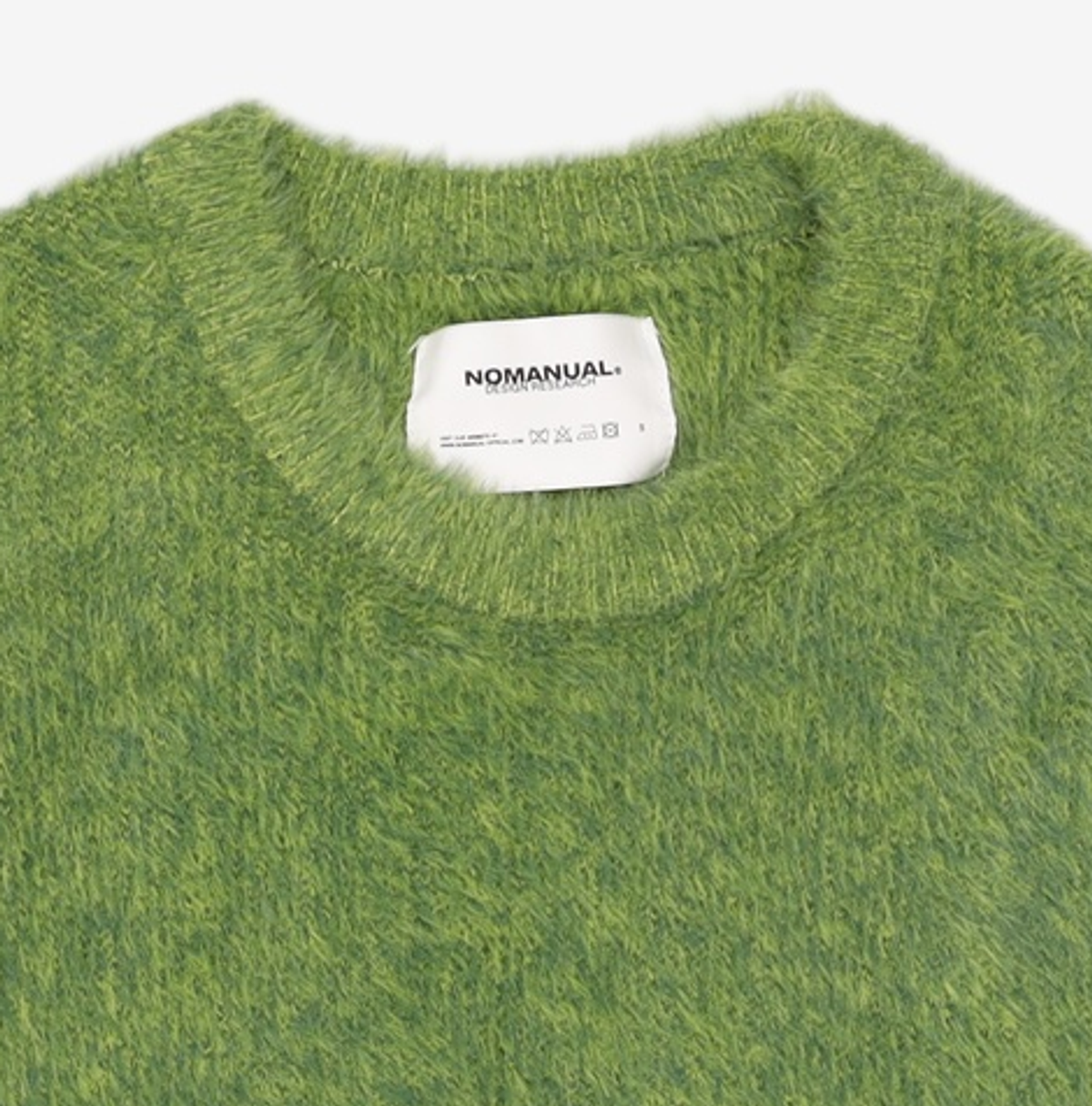 노매뉴얼(NOMANUAL) (시그니처종료)CROPPED HAIRY KNIT - 5 COLOR S