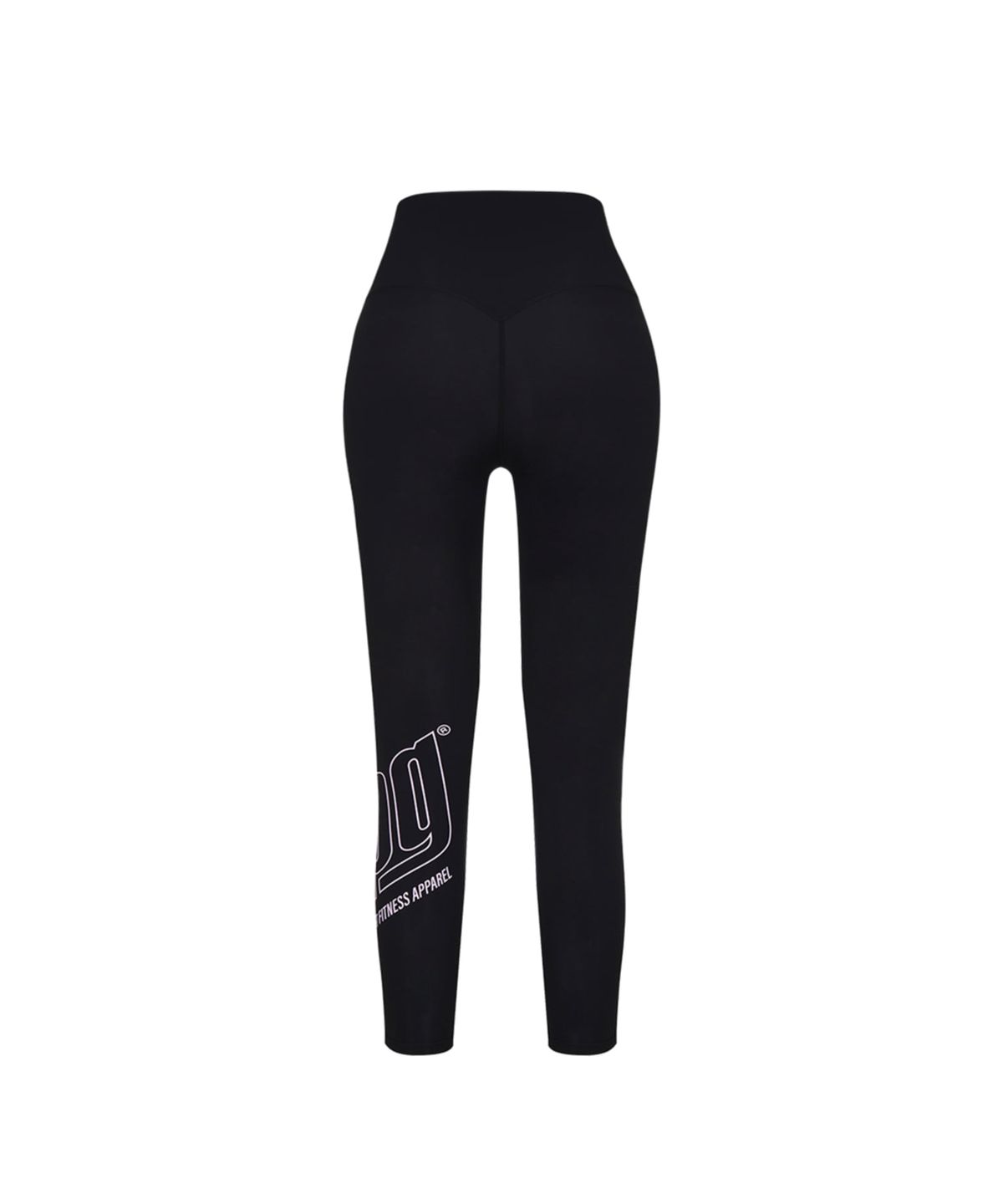 워너비즈핏(WANNABEZFIT) WPG 라인로고 9부 레깅스 블랙