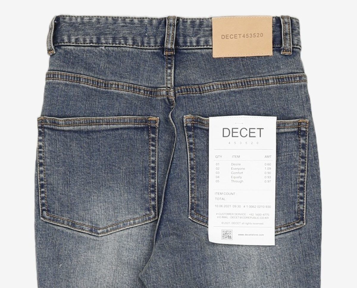 데케트(DECET) 청/데님 팬츠 XS