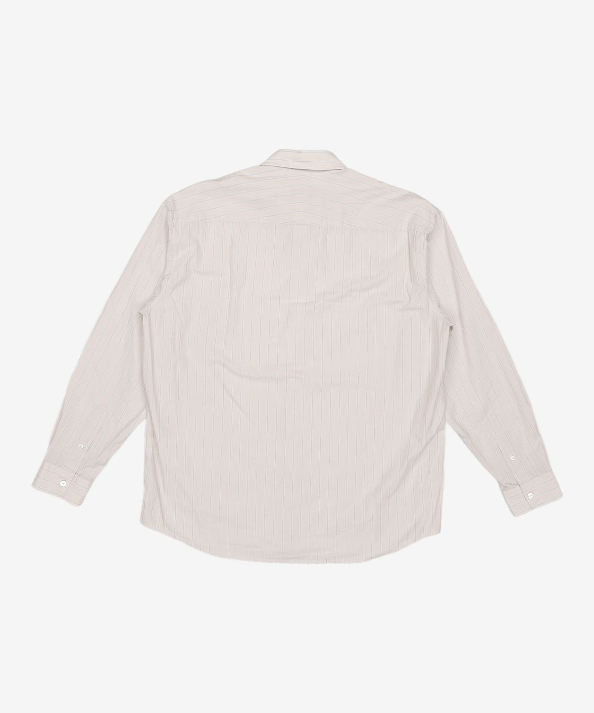 아틀리에 델디오(ATELIER DELDIO) ORGANIC COTTON STRIPE COMFORT SHIRT (GREY) M