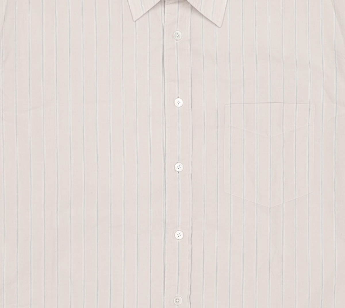 아틀리에 델디오(ATELIER DELDIO) ORGANIC COTTON STRIPE COMFORT SHIRT (GREY) M