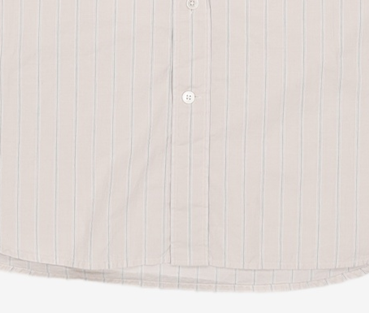 아틀리에 델디오(ATELIER DELDIO) ORGANIC COTTON STRIPE COMFORT SHIRT (GREY) M