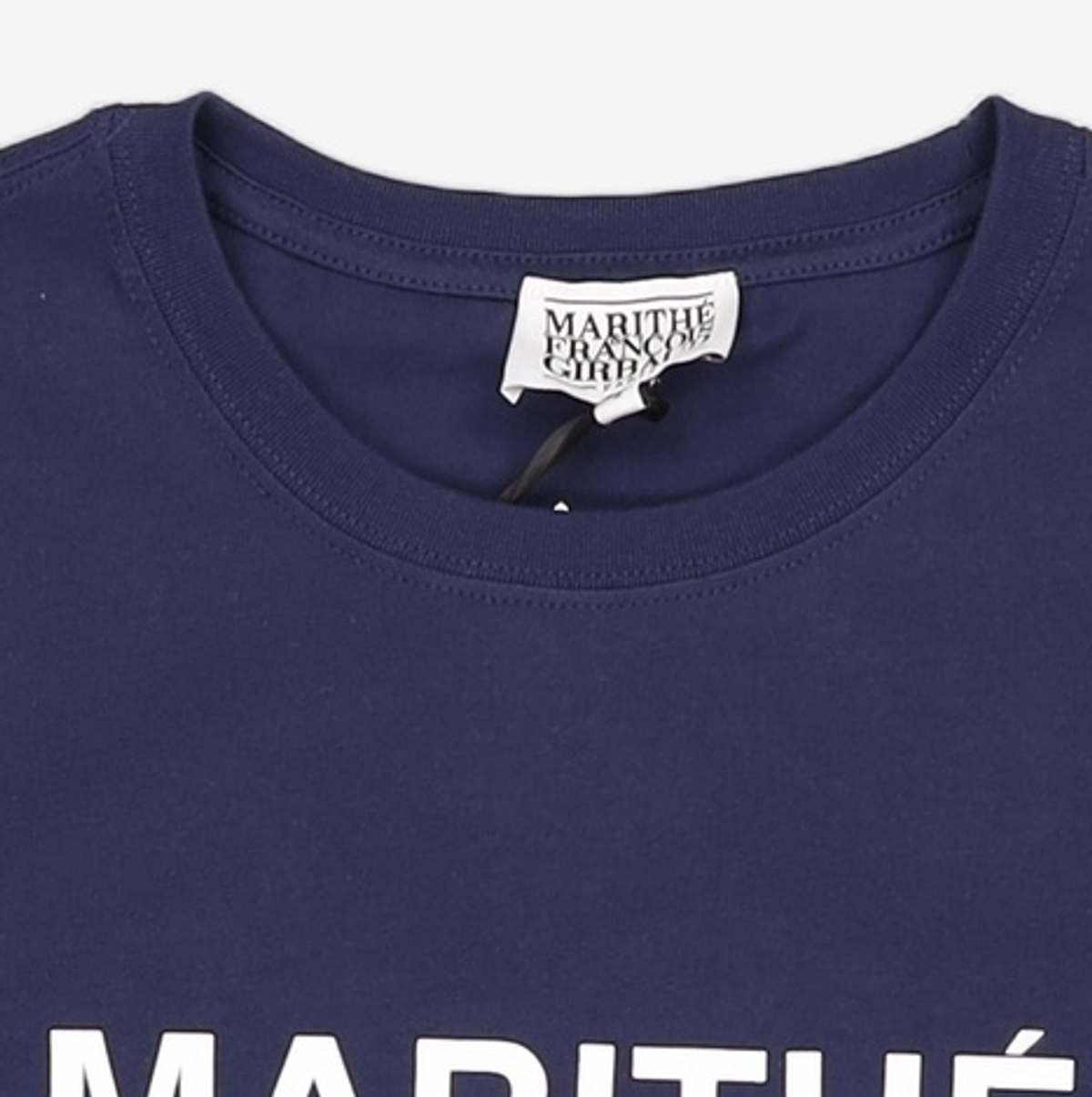 마리떼 프랑소와 저버(MARITHÉ + FRANҪOIS GIRBAUD) W REGULAR LOGO TEE navy S