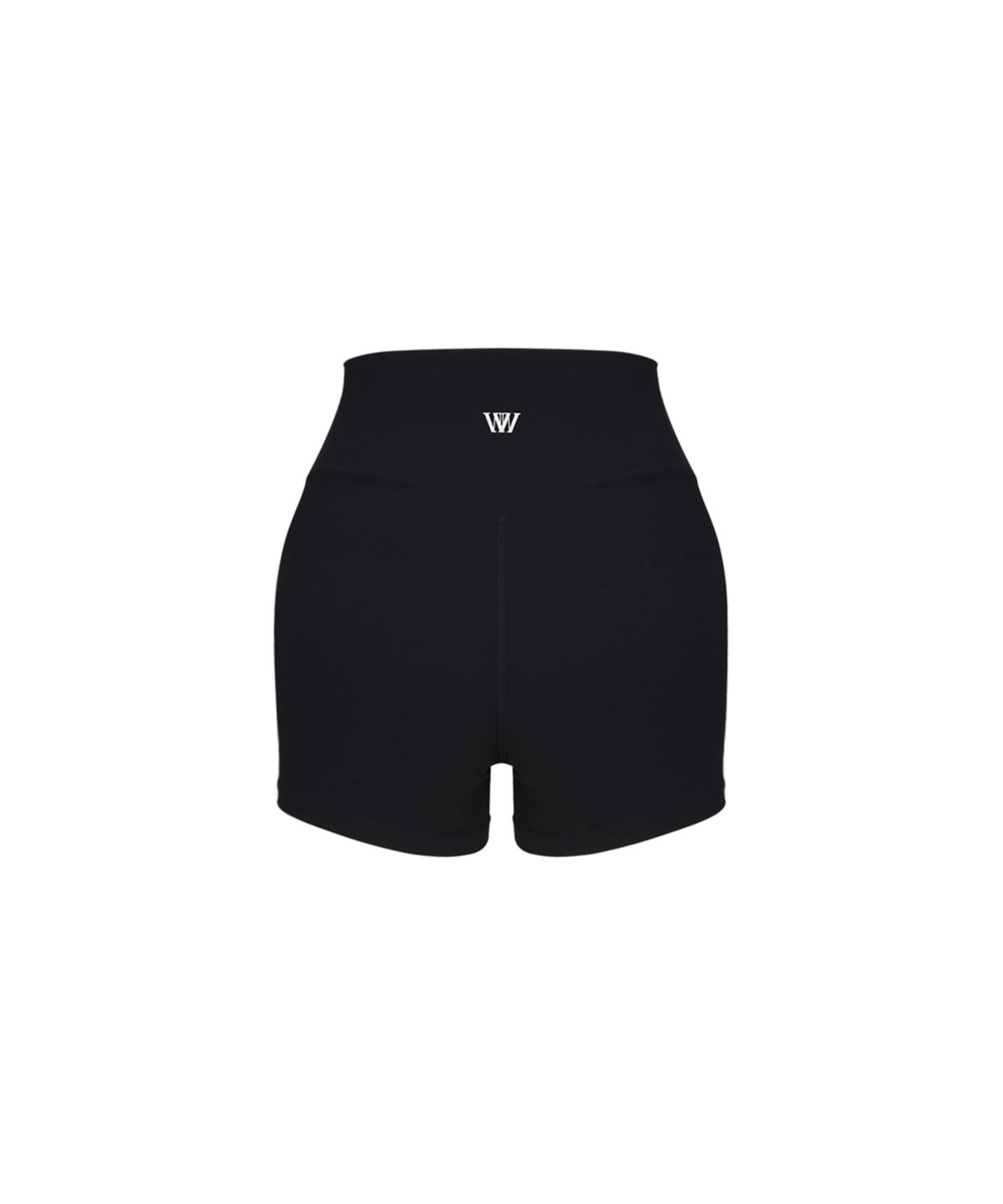 워너비즈핏(WANNABEZFIT) DEMI 3D라벨 2.5부 레깅스 블랙