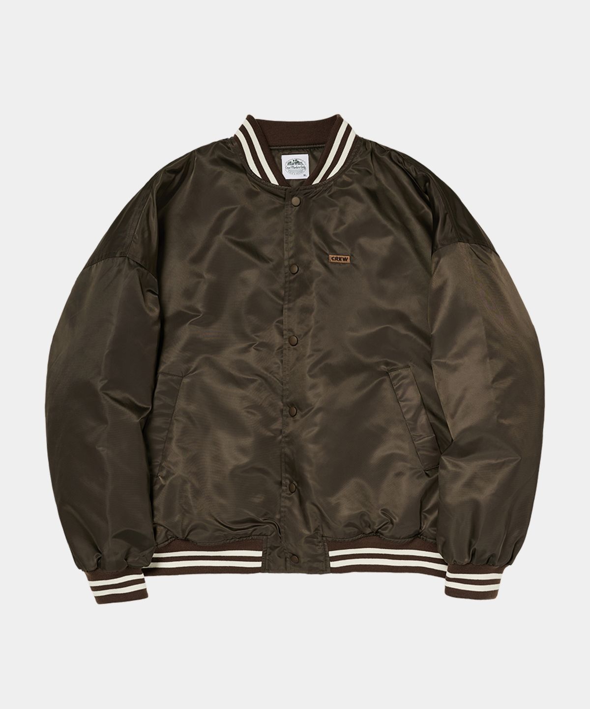 크루멤버스온리(CREW MEMBERS ONLY) BASIC STADIUM JACKET BROWN