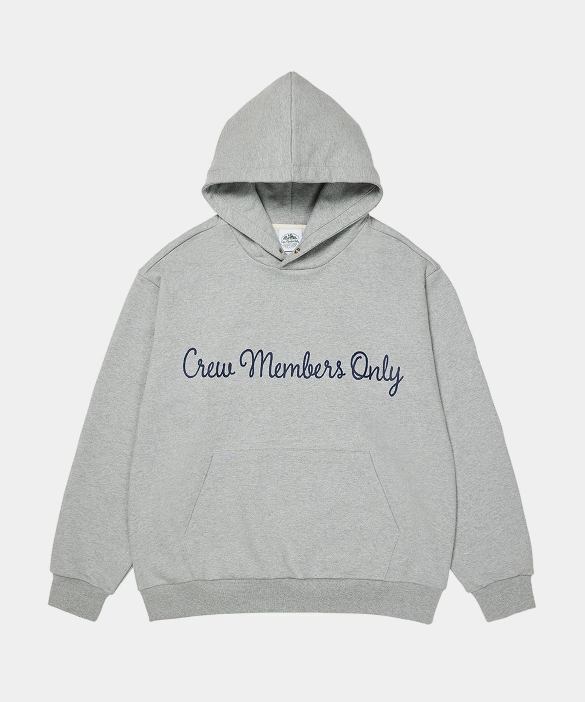 크루멤버스온리(CREW MEMBERS ONLY) WIDE LOGO HOODIE M GRAY