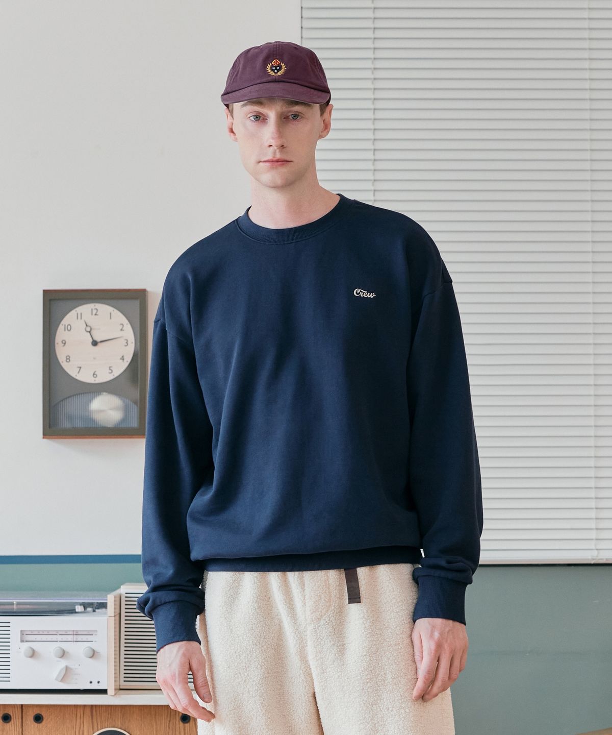 크루멤버스온리(CREW MEMBERS ONLY) SMALL LOGO MTM NAVY