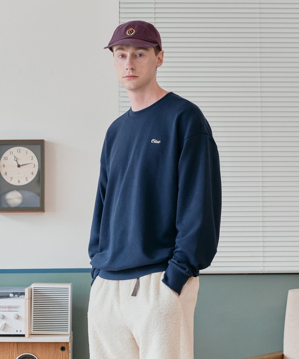 크루멤버스온리(CREW MEMBERS ONLY) SMALL LOGO MTM NAVY