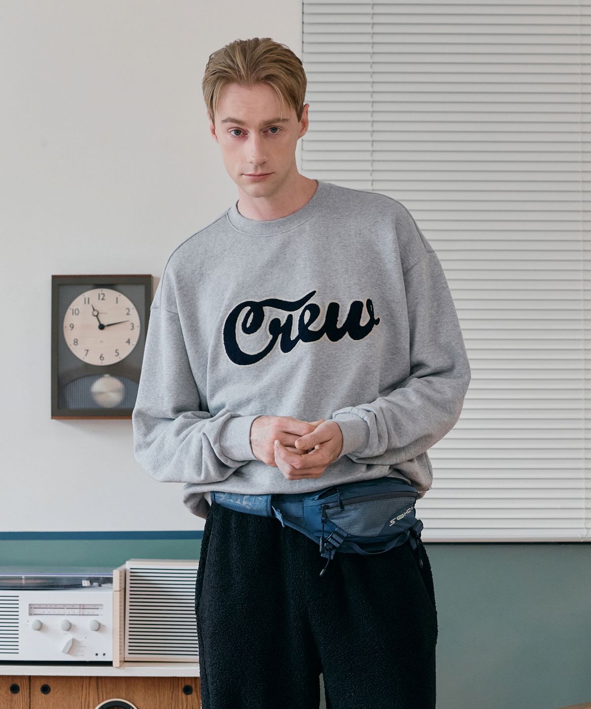 크루멤버스온리(CREW MEMBERS ONLY) CREW LOGO MTM M GRAY
