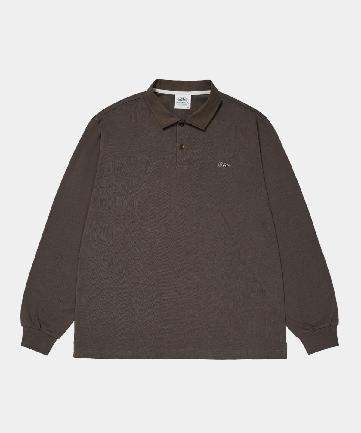 크루멤버스온리(CREW MEMBERS ONLY) HERITAGE SOLID POLO BROWN