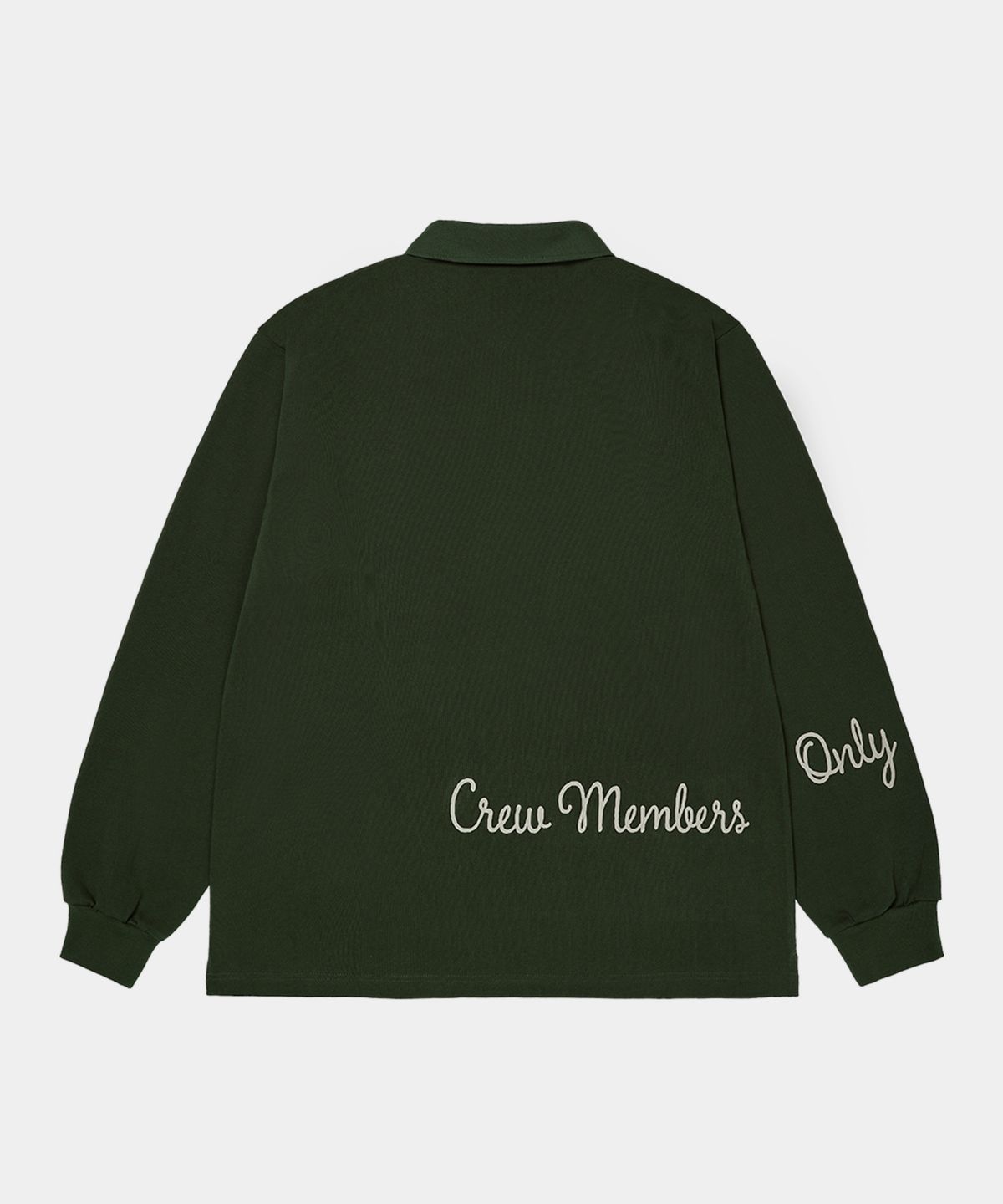 크루멤버스온리(CREW MEMBERS ONLY) HERITAGE SOLID POLO GREEN