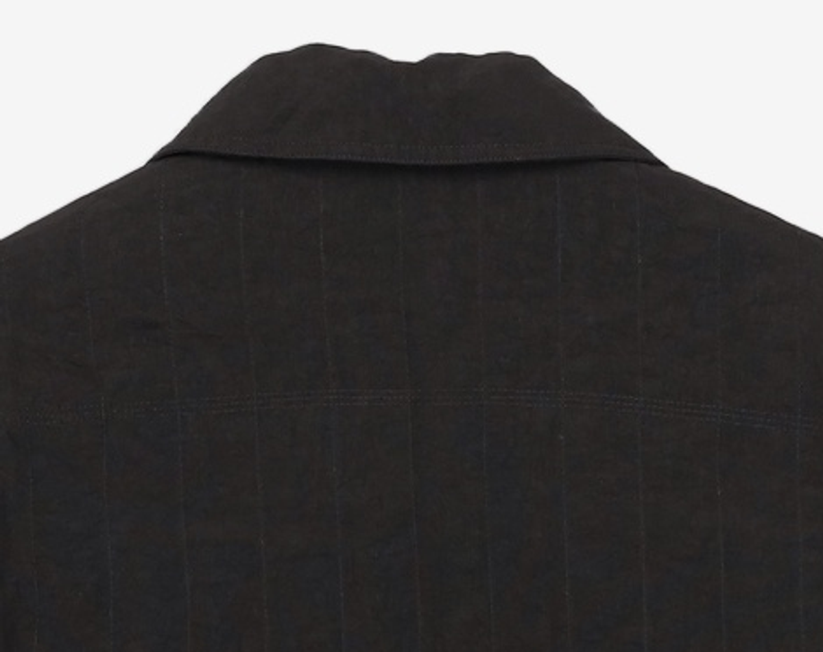 일꼬르소(IL CORSO) 퀼티드 카라 패딩 블루종 블랙 IEJU3F304BK L