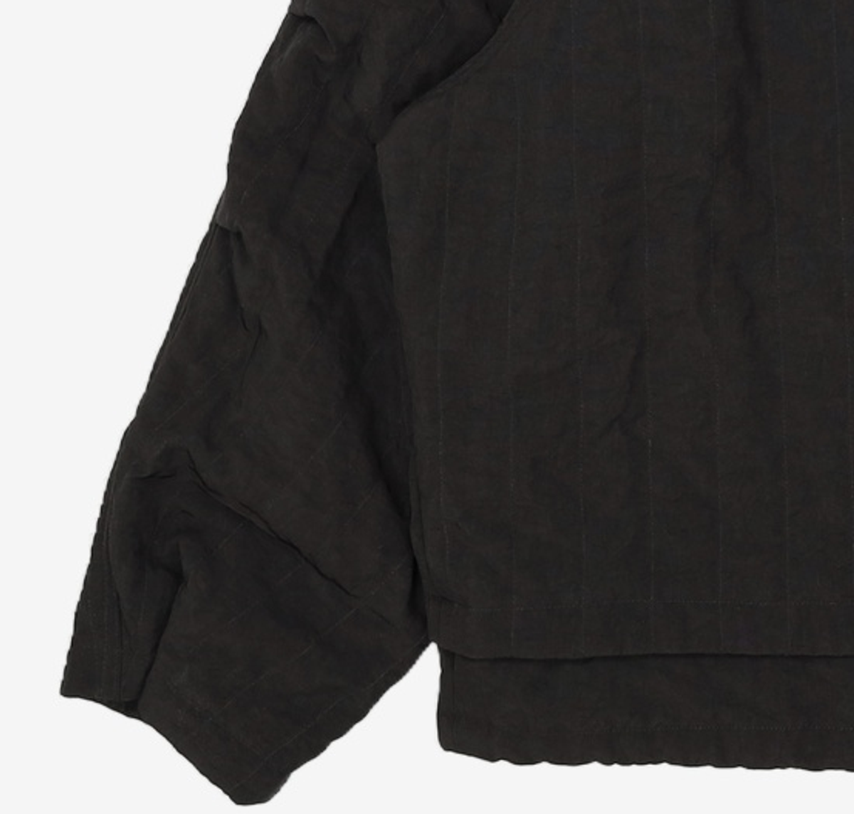 일꼬르소(IL CORSO) 퀼티드 카라 패딩 블루종 블랙 IEJU3F304BK L