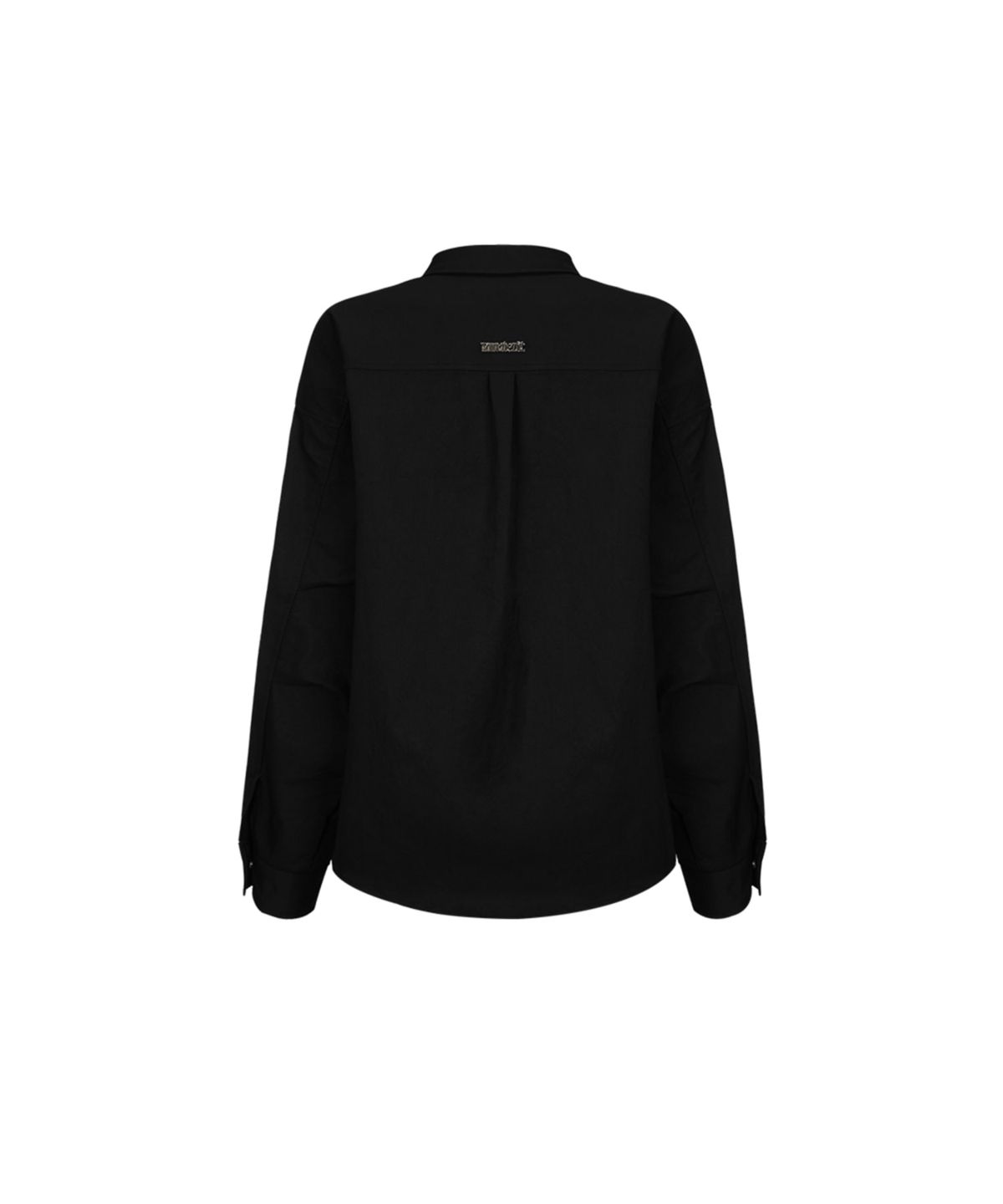 워너비즈핏(WANNABEZFIT) 핏체인저 아워글라스 오버핏 롱슬리브 셔츠 블랙