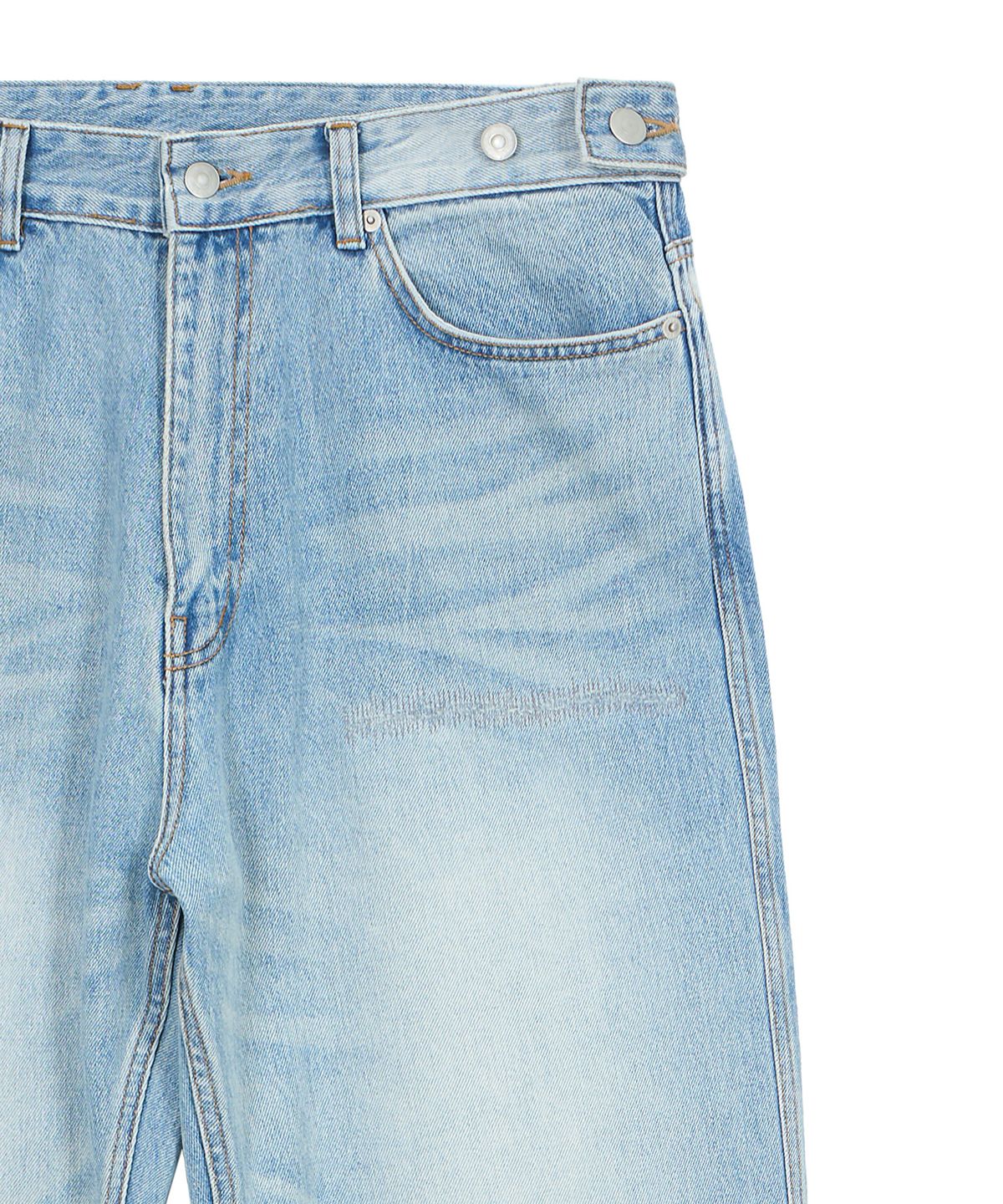 엔도어(ENDOOR) Distressed Repair Denim Pants (Light Blue)