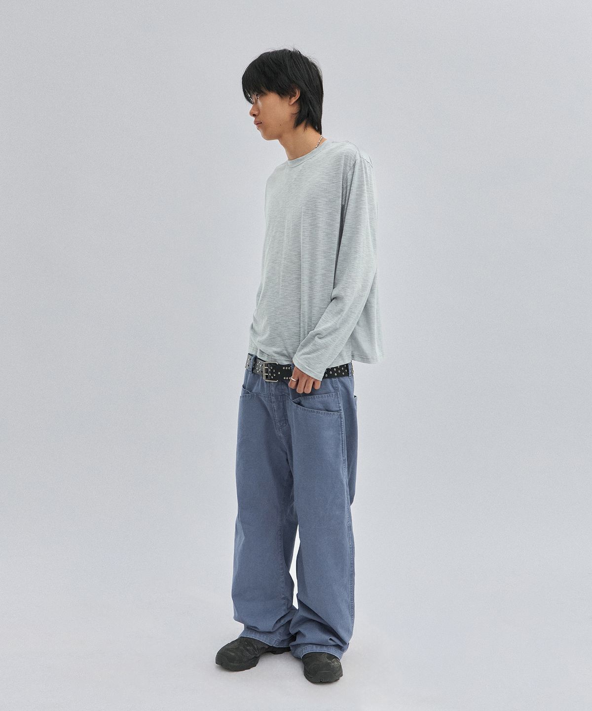 스웨이드(SUADE) [suade X 세종] TEXTURED LONG SLEEVE [LIGHT GRAY]