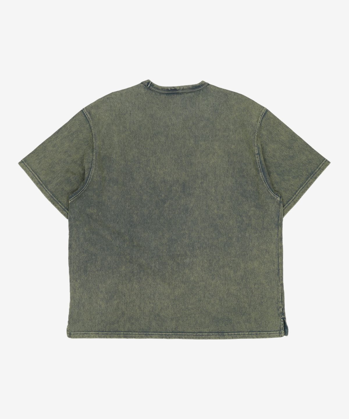 프리즘웍스(FRIZMWORKS) OG VINTAGE DYEING HALF TEE _ DARK GREEN XL