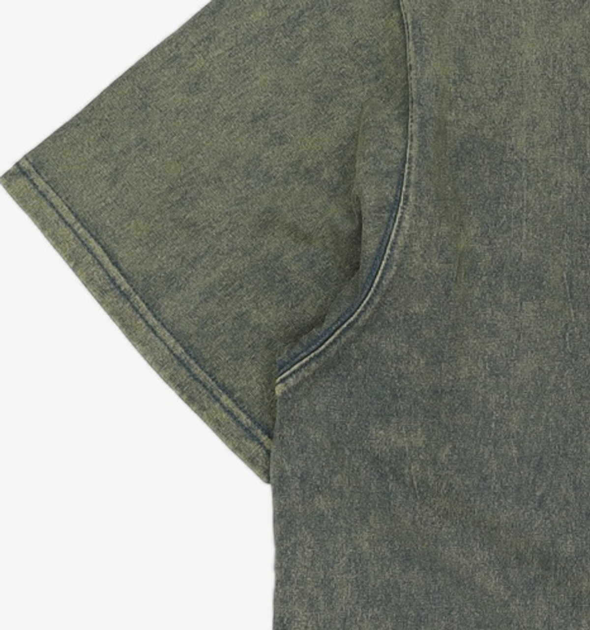 프리즘웍스(FRIZMWORKS) OG VINTAGE DYEING HALF TEE _ DARK GREEN XL