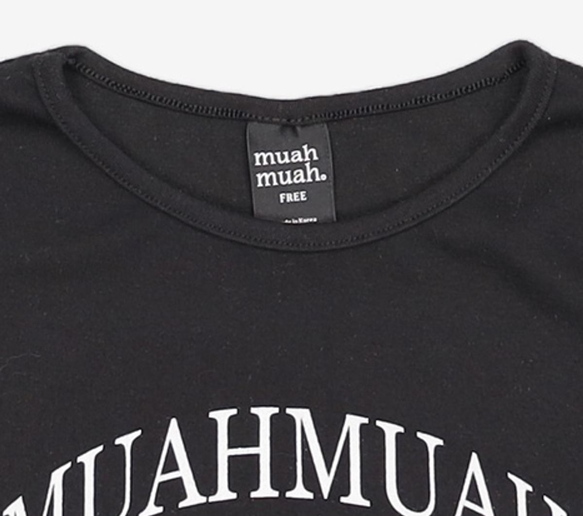 무아무아(MUAHMUAH) 반소매 티셔츠 FREE