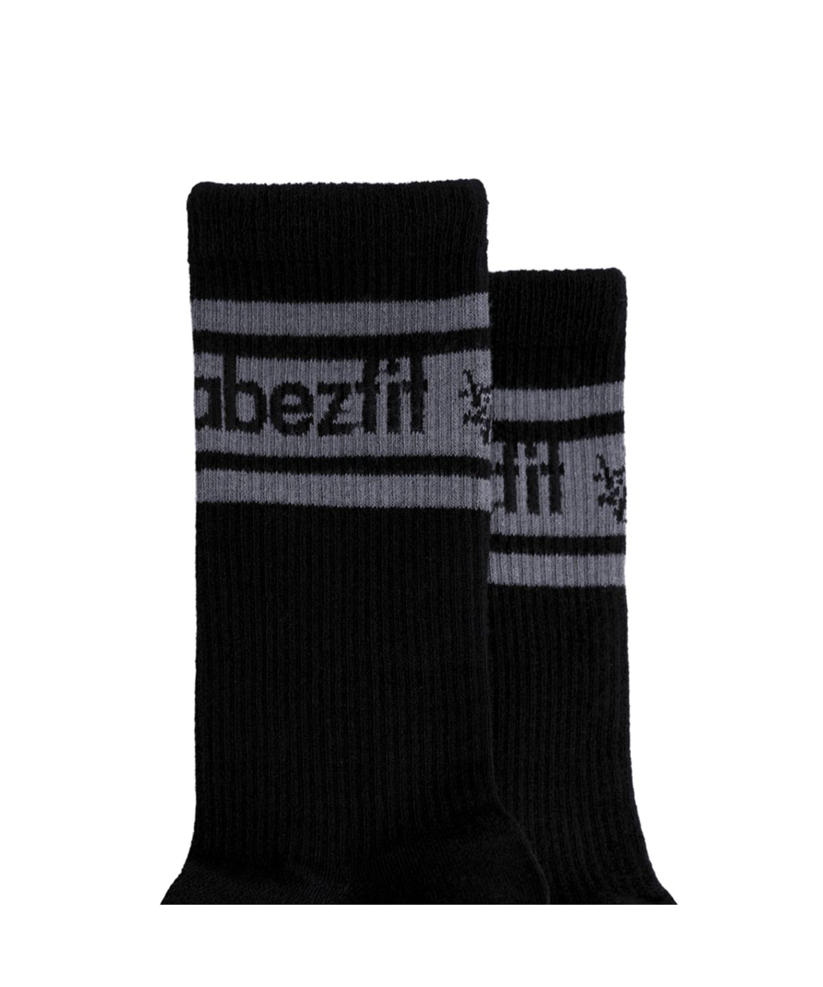워너비즈핏(WANNABEZFIT) STRIPED 논슬립 양말 블랙
