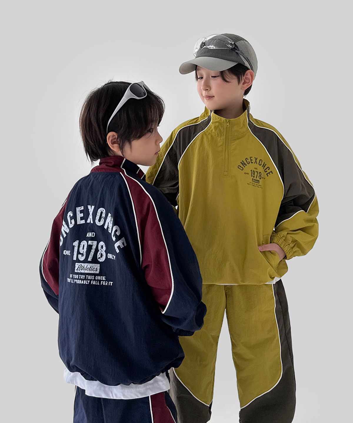 베리클로젯(BERRYCLOSET) 90s 레트로 스포츠 상하세트