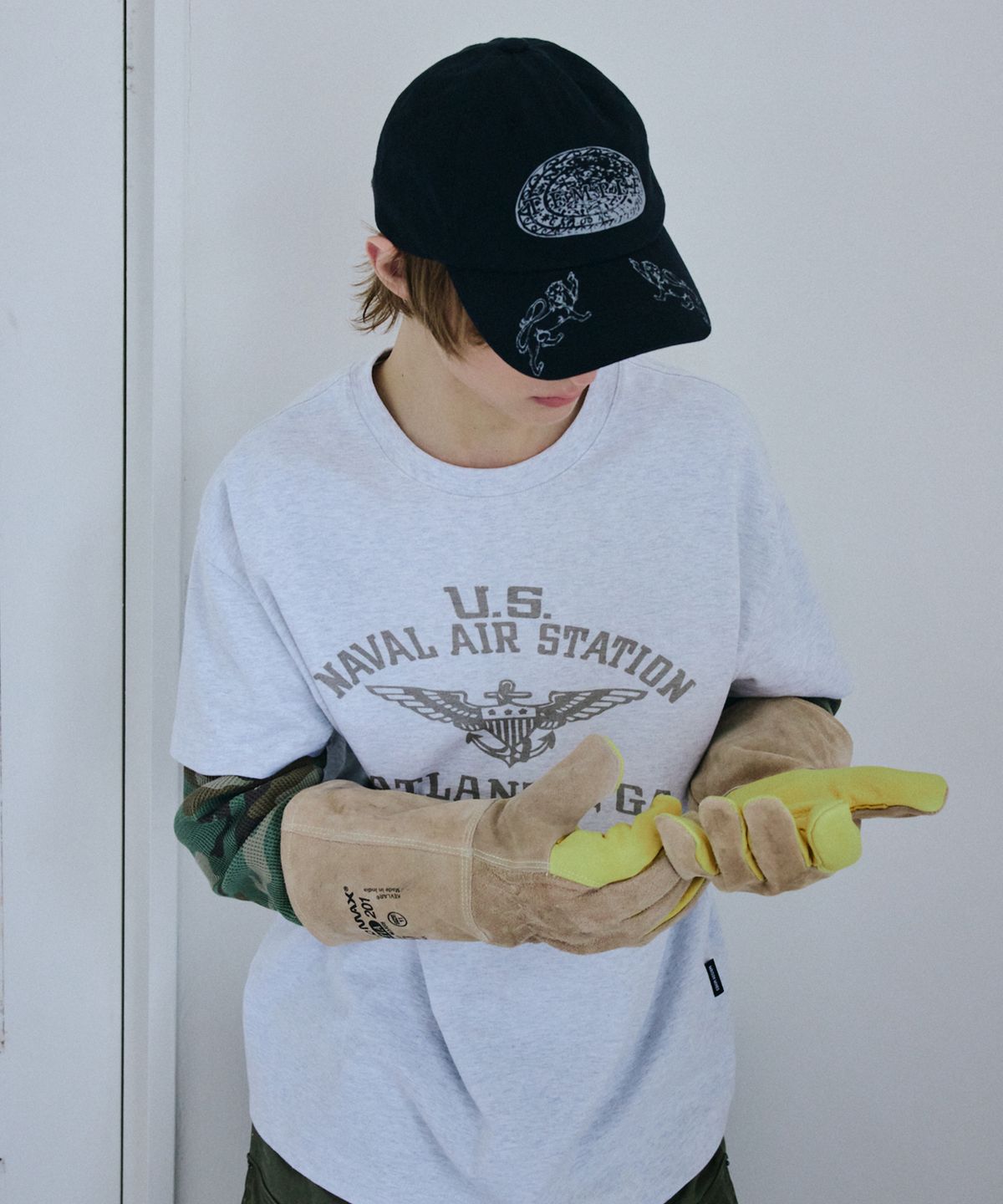메종미네드(MAISON MINED) GUARDIAN EMBLEM BALL CAP BLACK