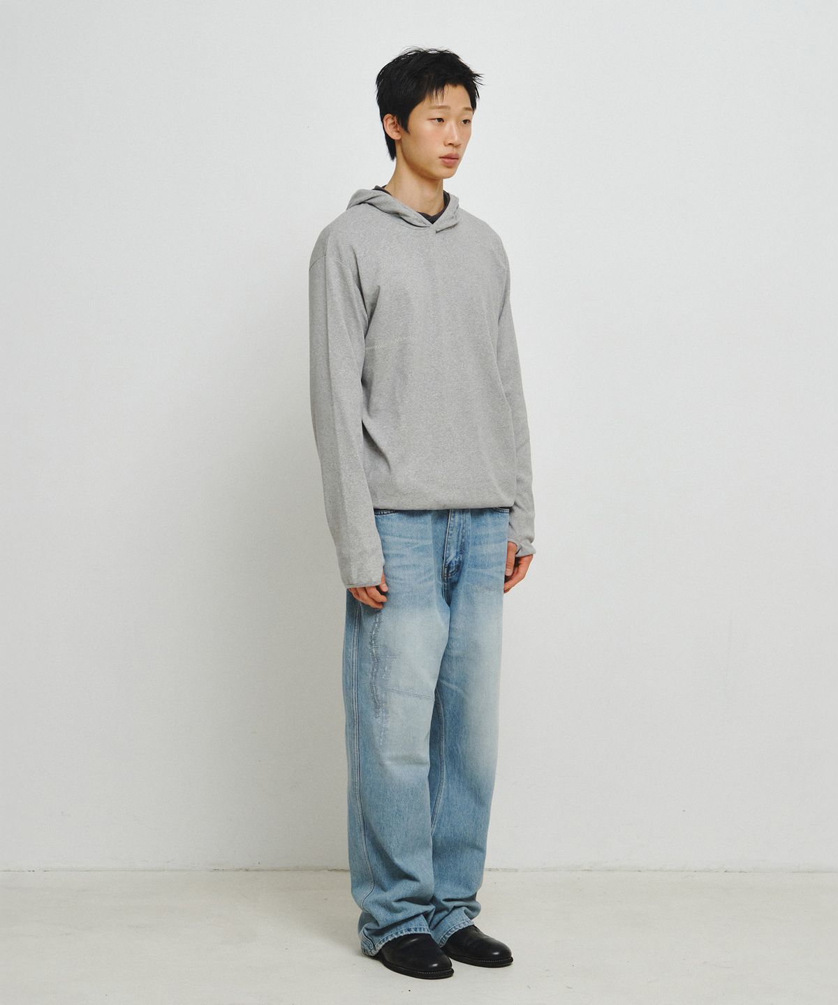 엔도어(ENDOOR) Scar Finger Hole Hoodie (Gray)