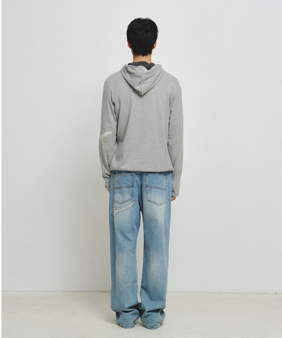 엔도어(ENDOOR) Scar Finger Hole Hoodie (Gray)