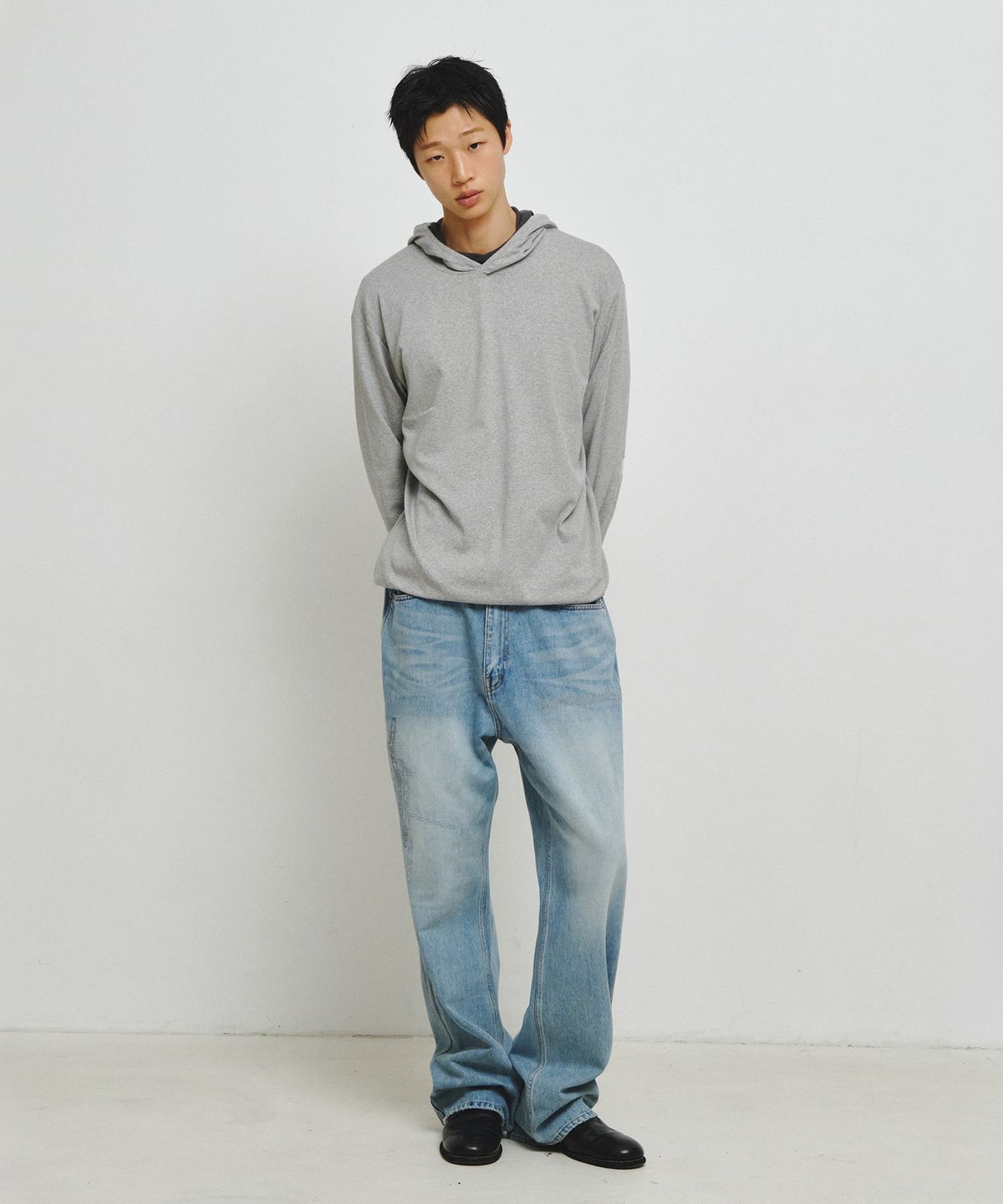 엔도어(ENDOOR) Scar Finger Hole Hoodie (Gray)
