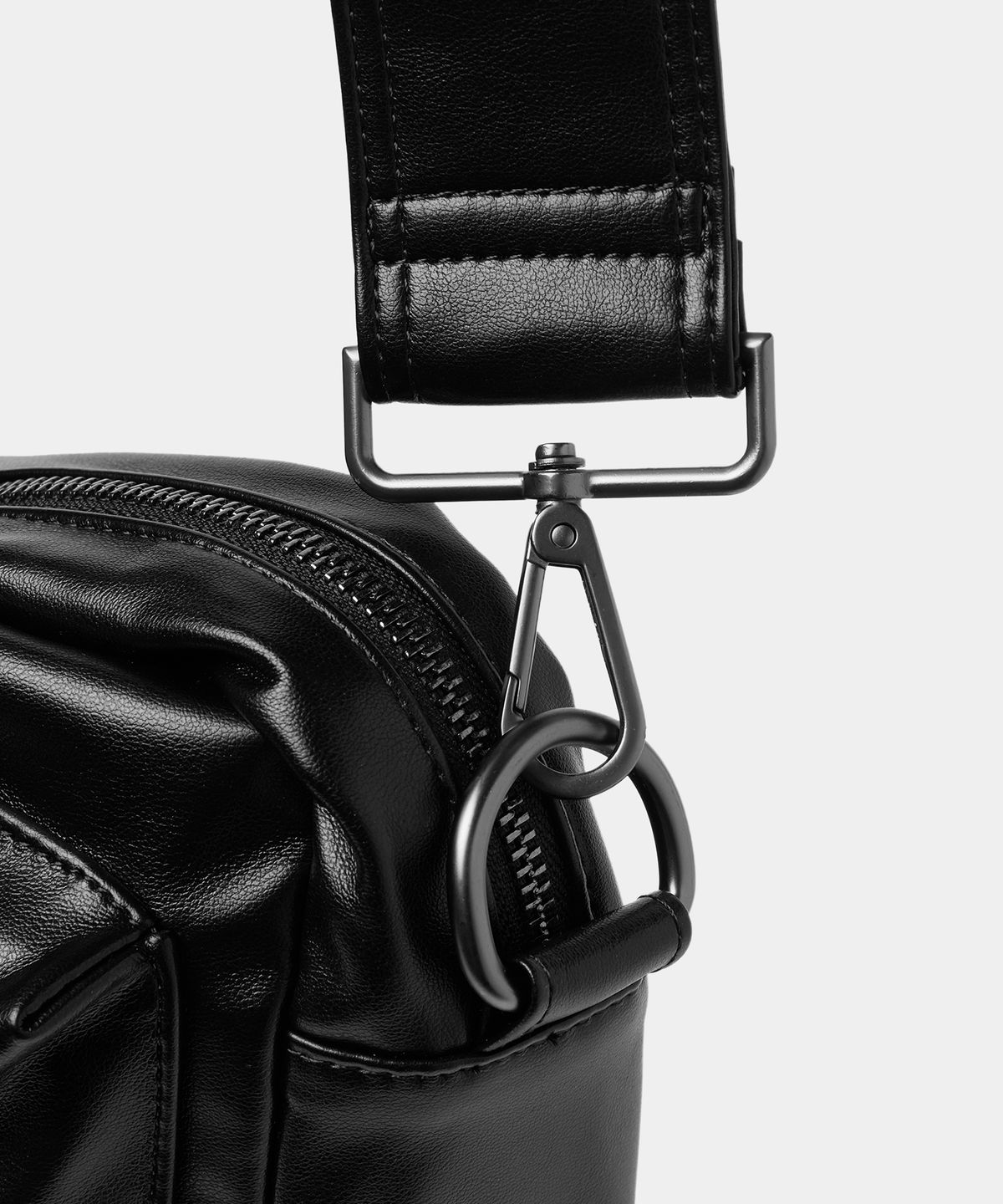메종미네드(MAISON MINED) LEATHER TWO POCKET CROSS BAG