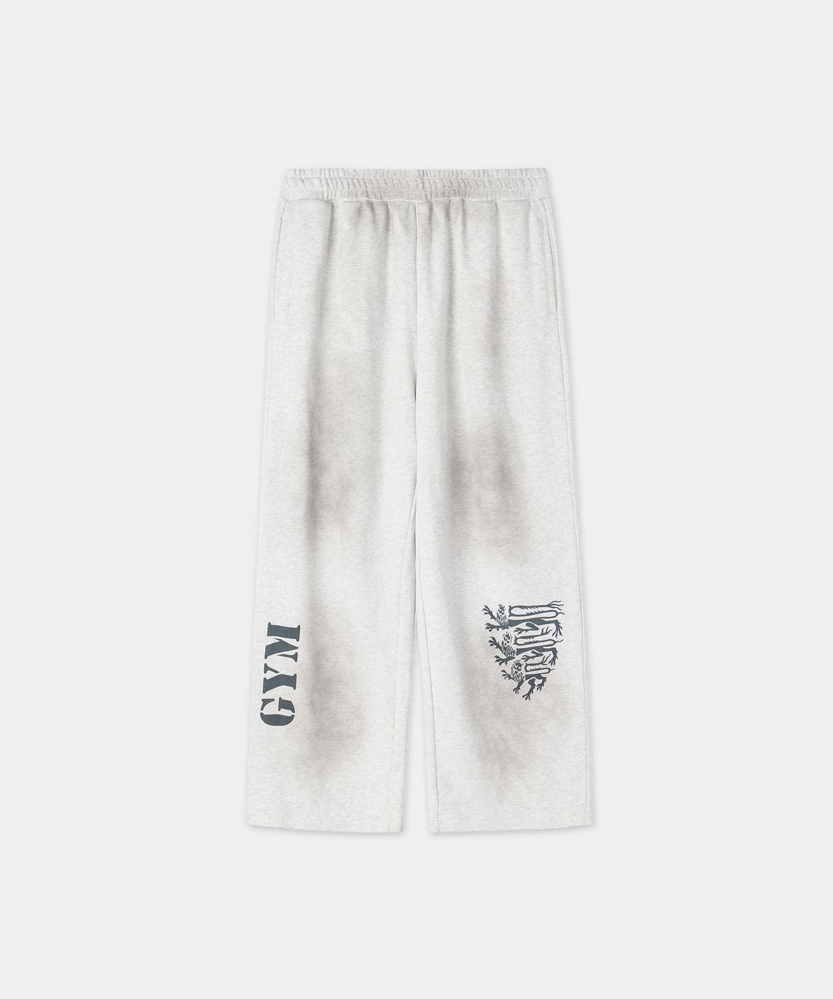 메종미네드(MAISON MINED) VINTAGE GYM SWEATPANTS MELANGE WHITE