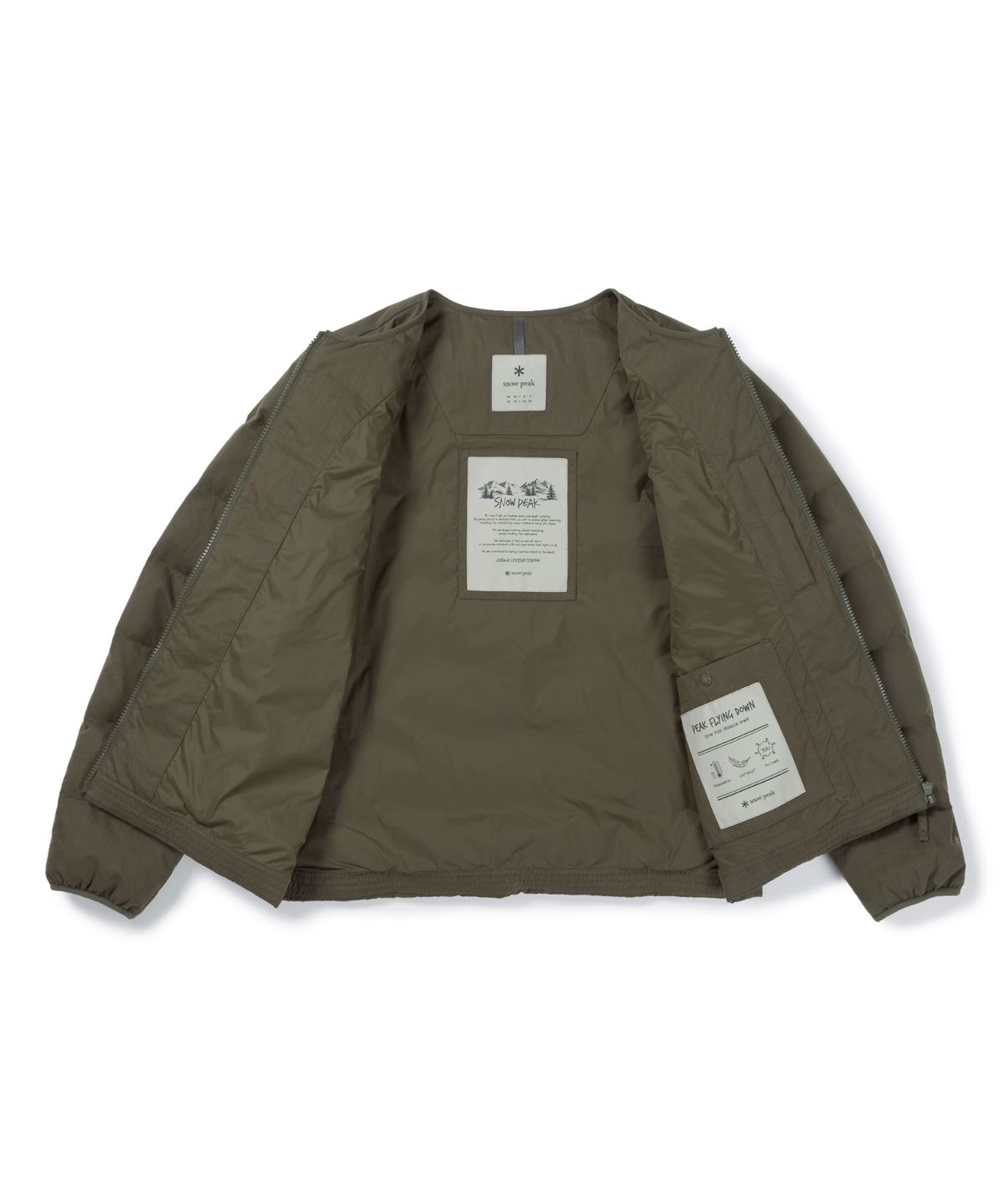 스노우피크 어패럴(SNOWPEAK APPAREL) 클랜드 여성 라운드넥 경량 다운 자켓 (S26WWDDJ97) Tan Gray
