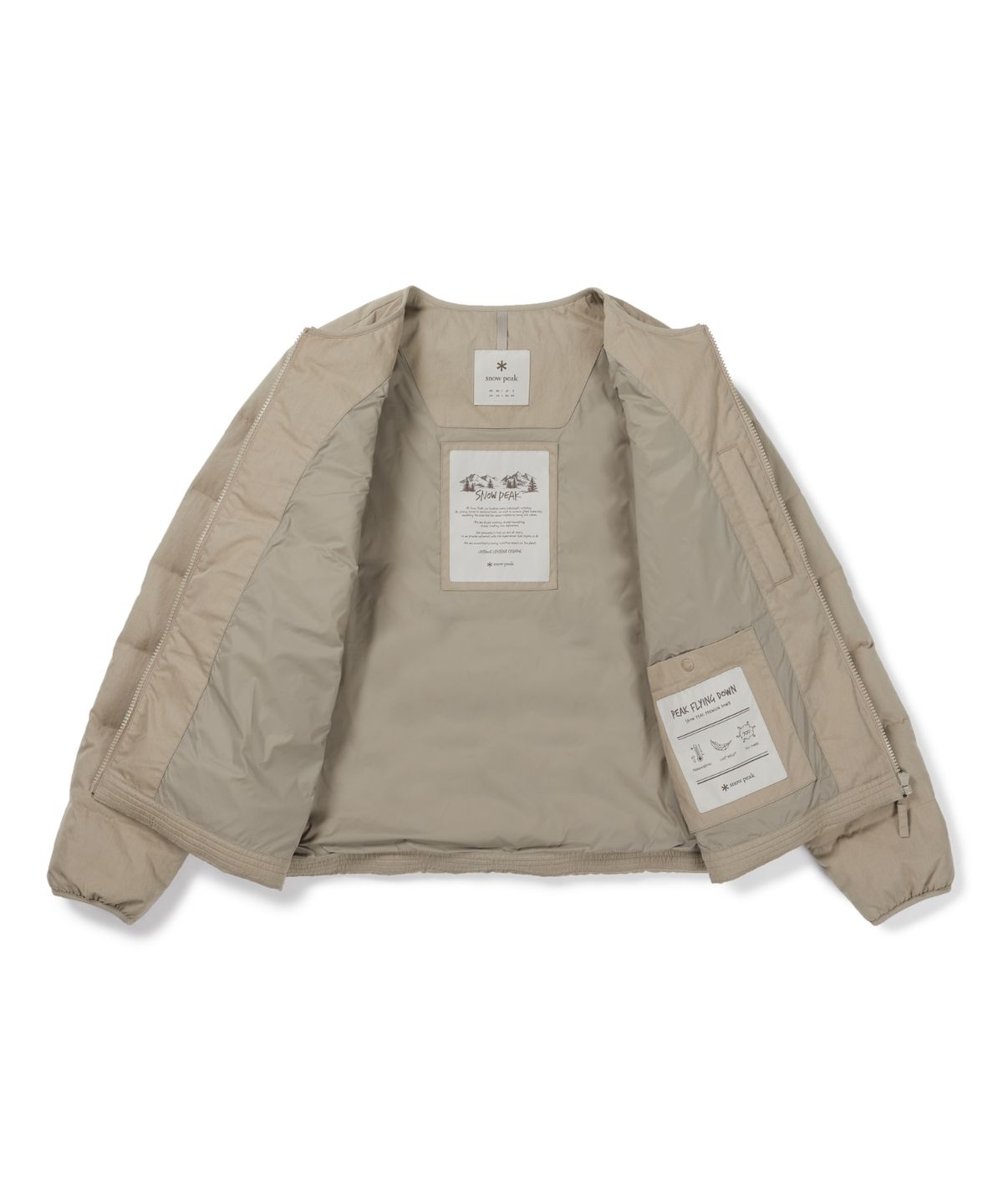 스노우피크 어패럴(SNOWPEAK APPAREL) 클랜드 여성 라운드넥 경량 다운 자켓 (S26WWDDJ97) Beige